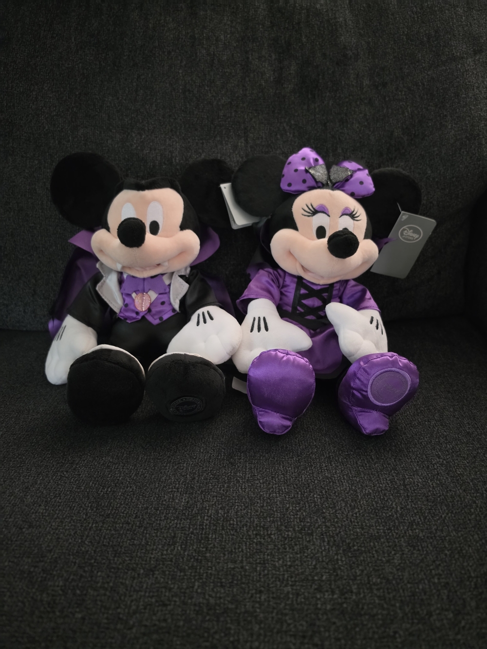 Disney Minnie & Mickey Plush Set in Purple - Home Accents